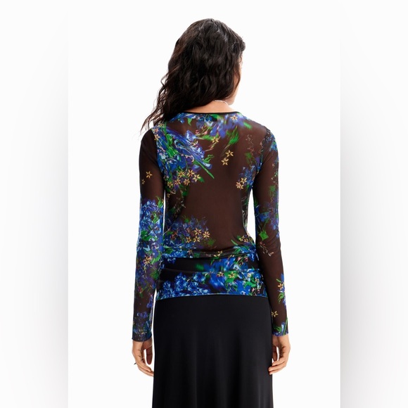 🔥NWT Desigual Tulle Top - Picture 8 of 14